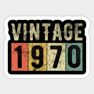 Vintage 1970 - Birthday Sticker